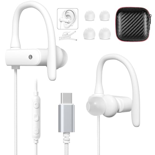 USB C Headphones Wired Earbuds for Apple/Android Anti Drop...