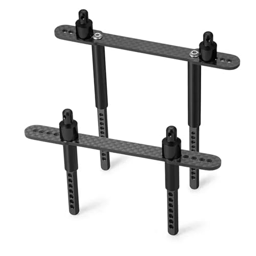 Support de carrosserie Axial SCX10 II 90046 en métal et carbone pour RC Crawler 1/10