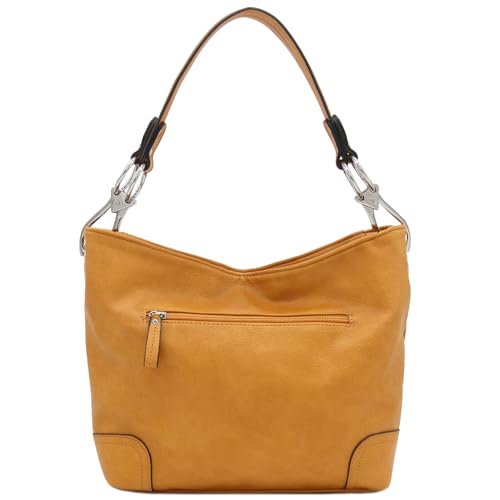 Image of Hobo Shoulder Bag with Big Snap Hook Hardware