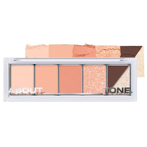 ABOUT TONE Return To Basic Shadow Palette (08 PEACH BREEZE, Pack of 1)
