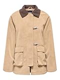aviator jacket suede womens Only, Abrigo Adolescente Capucha con Cordón