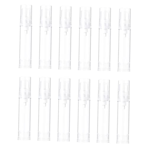 WRITWAA 12 Piezas Viaje Vacías de Transparente con Presión y Recipientes para Cosméticos y Cuidado