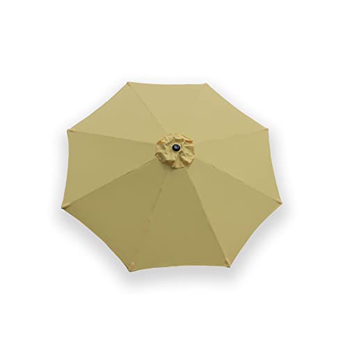 Garden Lucky 9Ft Patio Umbrella Replacement Canopy Market Umbrella Top Outdoor Umbrella Canopy For 8 Ribs Umbrella Yellow #TOP17