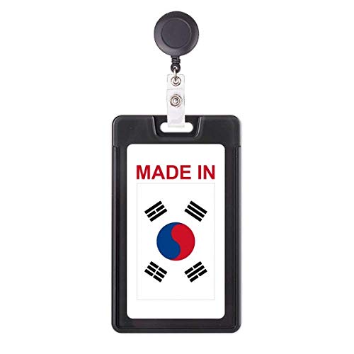Étui rétractable solide porte-badge enrouleur carte Country Love Corée