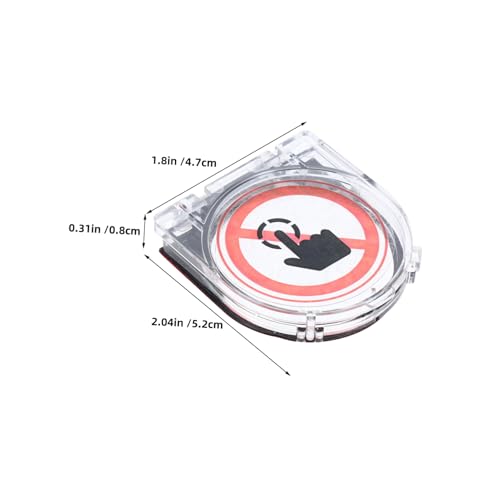 Protector botón PC y lavadora Hohopeti con cubierta transparente pack de 2 unidades 2