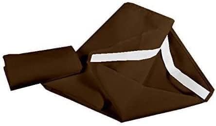 Preschool Cot Sheets Toddler Daycare/Pre-School Cot Sheet Corner Elastic Loops Cot Bed Fitted Sheet/Children's Naptime Cot Sheet- Chocolate Solid- 22" W X 40" L - Pack of 8