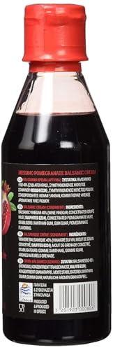 Messino Griechische Granatapfel Balsamico Creme Glaze, 2er Pack x 250 ml (Insgesamt: 500ml)