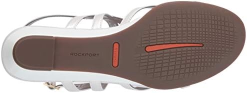 Rockport Women TM Zandra Slingback Wedge Sandal, White, 9 M US | Image 3