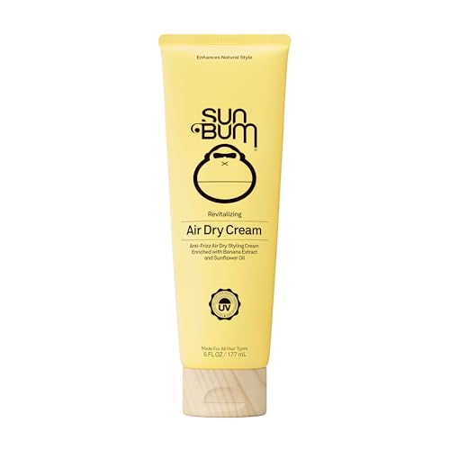 Sun Bum Revitalizing Air Dry Cream - Anti Frizz Styling Cream with Banana Extract and Sunflower Oil...