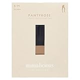 MAMALICIOUS Damen Mlmalou Pantyhose 20 Den 2-p A. Noos, Black/Pack:TAN, M-L