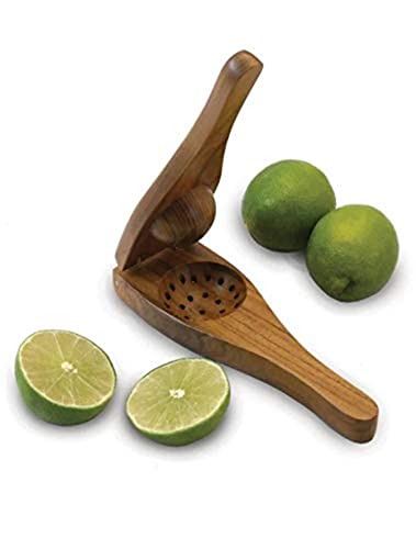 Goranshi Handicraft Wooden Lemon Press I Nmboo Nichod I Lemon Squeezer I Juicer I Kitchen Tools I Kitchen Accessories ( 20 x 5 x 10 cm )