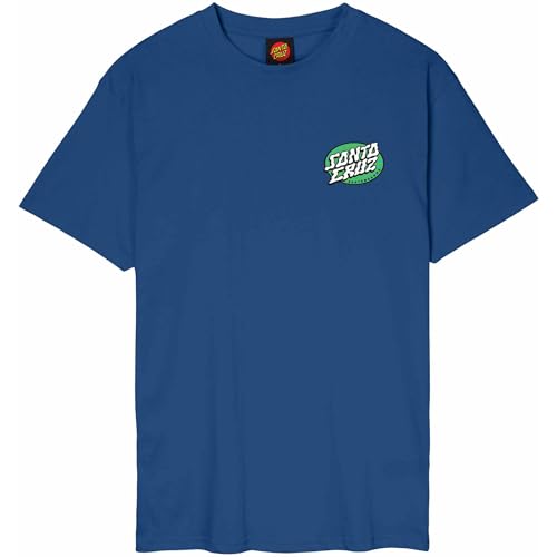 Santa Cruz T-shirt à pois Vertigo Rich bleu marine coupe regular et grand imprimé dos
