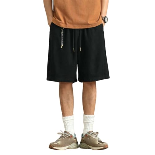 Short d'été fin ample droit homme avec cordon 5 poches sport travail