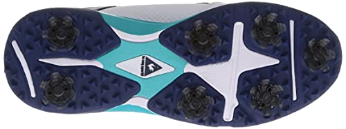 [ルコックスポルティフゴルフ] ゴルフシューズ 3Eワイド設計 防水タイプ EVA+ラバー+EVAハードシャンク オーバルソフトフィットライナー 3Dソフトフィットカップソール QQ2RJA01 メンズ WHNV(ホワイトネイビー) 27.5 cm 4枚目