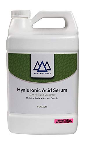 Hyaluronic Acid Serum 1 Gallon Pure Unscented Wasatch Naturals Brand