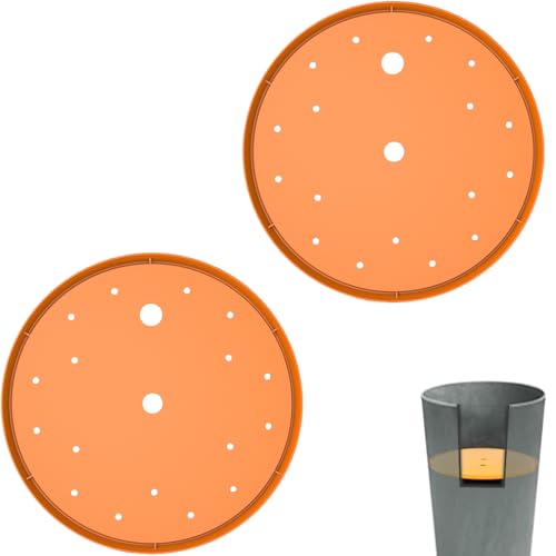 Furniok 2-Pack Round Planter Insert - Plant Pot Insert with Drainage Holes Use Less Potting Soil Planter Accessories for Indoor & Outdoor Use (13 inch)