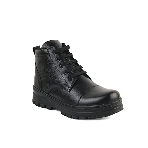 Image of XHUGOY COMBAT POLICE DMS WARDI BOOT IN BLACK|TAN