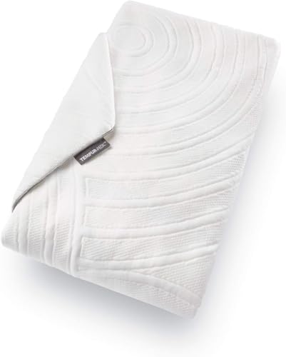 Image of Tempur-Pedic Protect Waterproof Mattress Protector, Queen, White (Packaging May Vary)
