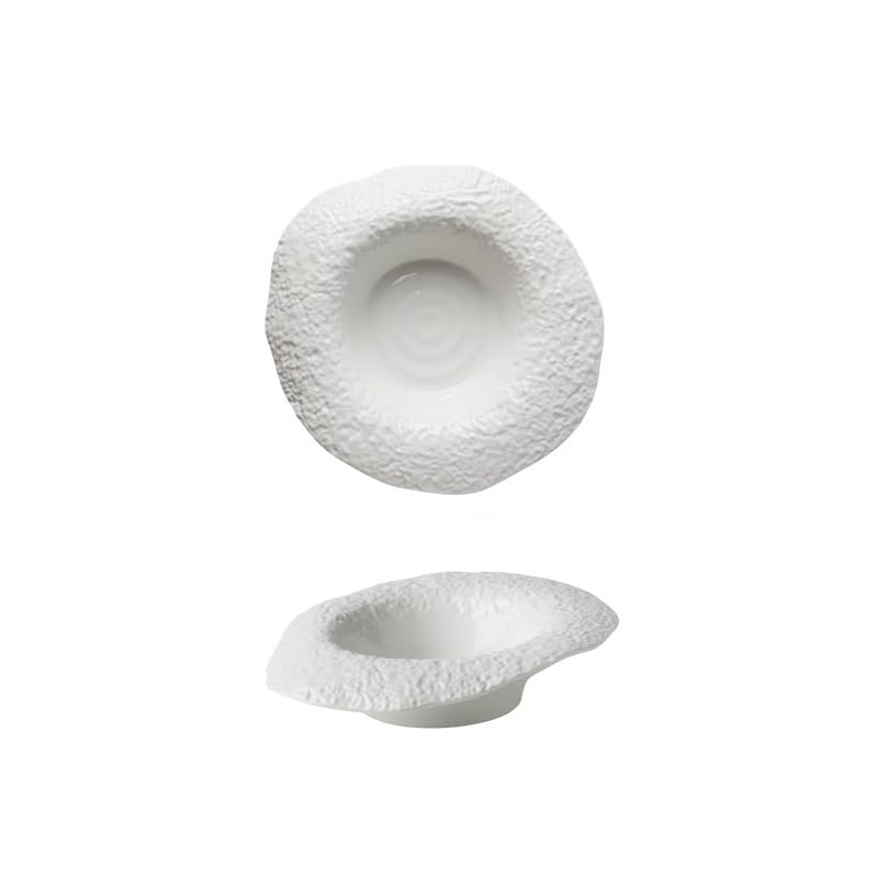 TEESONG Talerz obiadowy, talerze, 20 cm, ceramiczna salaterka, specjalny kształt, kreatywny, głębokie danie, warzywa, zachodnia restauracja makaron, serwis kuchenny zastawa stołowa talerz obiadowy do
