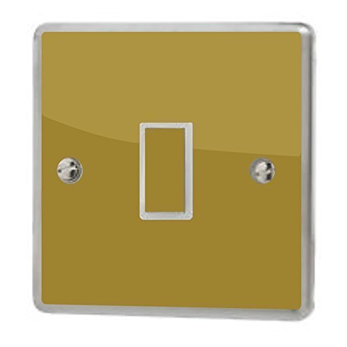 the grafix studio Metallic Gold Gloss Light Switch Sticker Vinyl/Skin cover