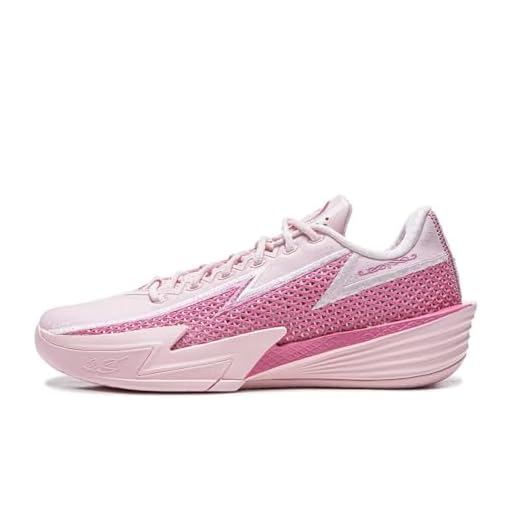 LI-NING Wade Flash 2 Men's Basketball On-Court Shoes Professional Cushioning Responsiveness Sneakers Pink-A-Boo/Pink Power US 10