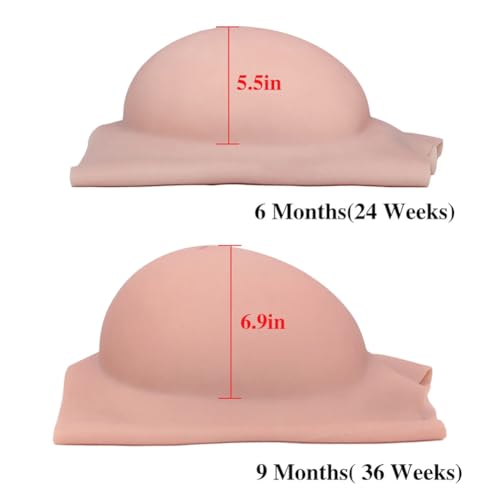 Faux ventre de grossesse en silicone pour simuler une maternité au cinéma - 4