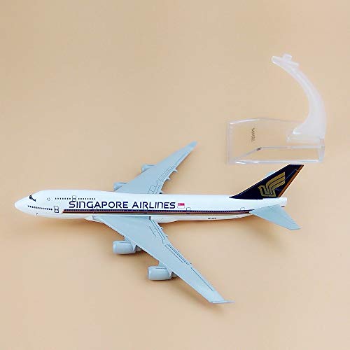 Image of Toys uncle Diecast Aeroplane Scale Model, 16 Cm: (A380 Singapore), Multicolor