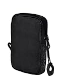 Y-SHP MATRIX Small Zipper Pouch - RFID Blocking EDC Wallet & Travel Organizer for Cash & Cards (Black Fog UHMWPE, Black)