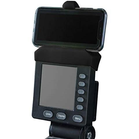 Vapor Fitness Phone Holder Made for PM5 Monitors of Concept 2 Rower, SkiErg and BikeErg - Silicone Smartphone Cradle Compatible with Concept 2 Rowing Machine. Ideal Rower Accessories Cover
