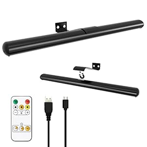 Wireless Led Picture Lights for Wall Art 2Pack 16inch Rechargeable Painting Light with Remote ,Battery Picture Lights for Art Painting Gallery Full Metal Display Light for Portait Dartboard 300lm