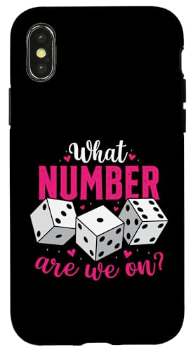 What Number Are We On Funny Bunco Game Night Babe Dice ���f�B�[�X �X�}�z�P�[�X iPhone X/XS �p