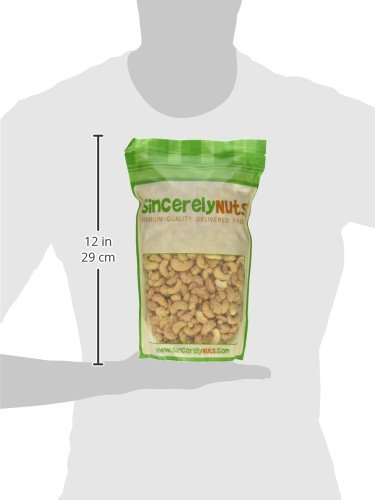 Sincerely Nuts – Whole Cashews - Roasted And Unsalted | High In Protein Everyday Healthy Snack - Rich In Nutrients |Vegan, Keto & Kosher | Gourmet Quality Vegan Cashew - 2 (Lb). Bag #TOP6