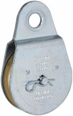 3213BC 2-1/2" Fixed Single Pulley - Zinc Plated