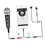 CAXUSD 電容マイク スマホホルダー三脚スタンド 転クリップ 長アーム可能 ライブ配信 動画撮影 自撮り対応 ブラック