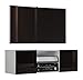 Produktbild VCM TV Schrank Lowboard Tisch Board Fernseh Sideboard Wandschrank Wohnwand Holz Weiß/Schwarz 40x95x36 cm Jusa Hochglanz