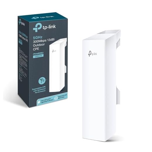 TP-Link 5GHz N300 Long Range Outdoor CPE for PtP and PtMP Transmission | Point to Point Wireless Bridge | 13dBi, 15km+ | Passive PoE Powered w/ Free PoE Injector | Pharos Control (CPE510) White