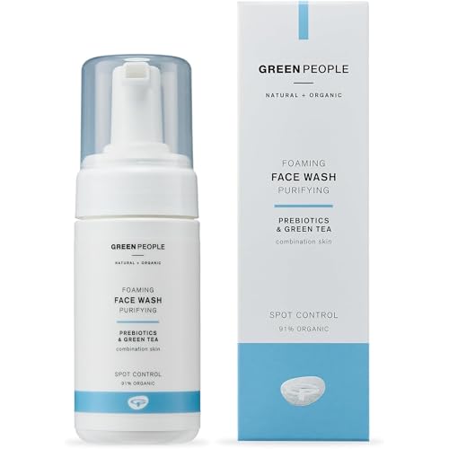 Green People Schäumendes Gesichtswaschmittel - Anti-Unreinheiten - Für Mischhaut & fettige Haut - SLS- und alkoholfrei - Tierversuchsfrei & Vegan - 100ml