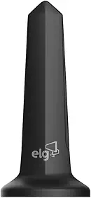 Antena Digital Interna Shark para TV, Cabo de 1,5m, Ganho de 5 dB, Alcance 30km, Compatível com Sinal Analógico e Digital 4K HDR, Preto, HDTV1500, ELG