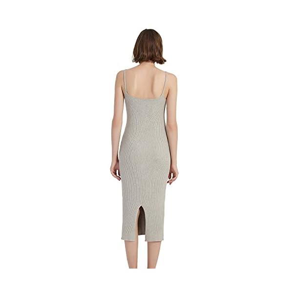 RZIV-Womens-Sleeveless-Sweater-Dress-Knit-Slim-V-Neck-Bodycon-Midi-Stretchable-Elasticity-Slim-Fits RZIV Women's Sleeveless Sweater Dress Knit Slim V Neck Bodycon Midi Stretchable Elasticity Slim Fits Khaki