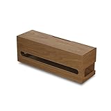 TATSU-CRAFT（タツクラフト） Bosk バスク ケーブルボックス M BW ブラウン 配線 隠し コード 充電 ケーブル 収納 ボックス 大 まとめ まとめる 電源 タップ スイッチ 収納ボックス おしゃれ 橋本達之助工芸 日本製