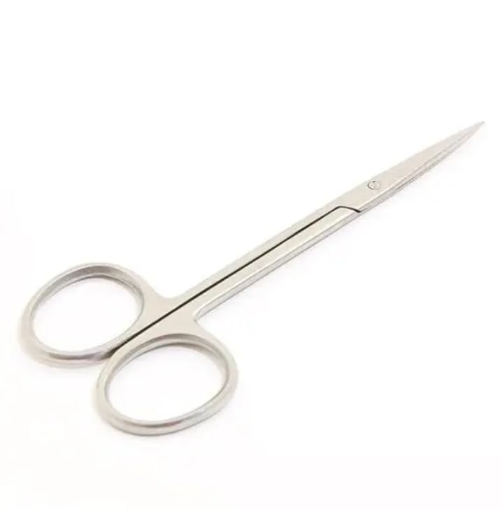 T TRENDY MART (Pack of 1) 4.5 Inch Long Moustache/Beard/Eyebrow/Nose Hair Trimming Scissor for Men and Women