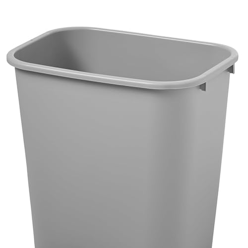 Caneca de plástico rectangular Rubbermaid 3.5 galones gris miniatura 5