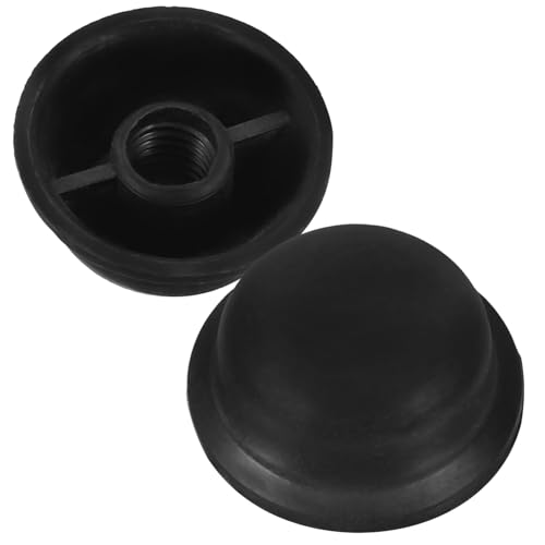 GAROZATION 2stücke Regenschirm Spitzenkappen Aus Robustem Schraubbare Sonnenschirm Endkappen Kleine Schutzkappen Für Regenschirmspitze Einfach Zu Montieren Schwarz Geeignet Für Reparatur