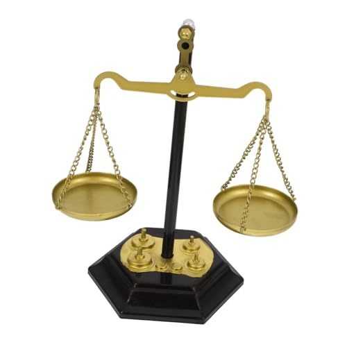 VALICLUD Báscula De Metal Decorativa Vintage para Hogar Centro De Mesa Estilo Ley Adorno Equilibrio y Armonía Decoración Escritorio Estética y Sala De Estar