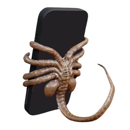 JIEBWCHA Gruseliger Handyhalter, Alien Facehugger Handyhalter, 19 x 9 x 28...