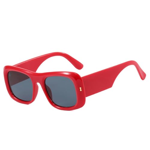 Lunettes de soleil femmes au fini couleur bonbon et rivets rétro de haute qualité visuelle