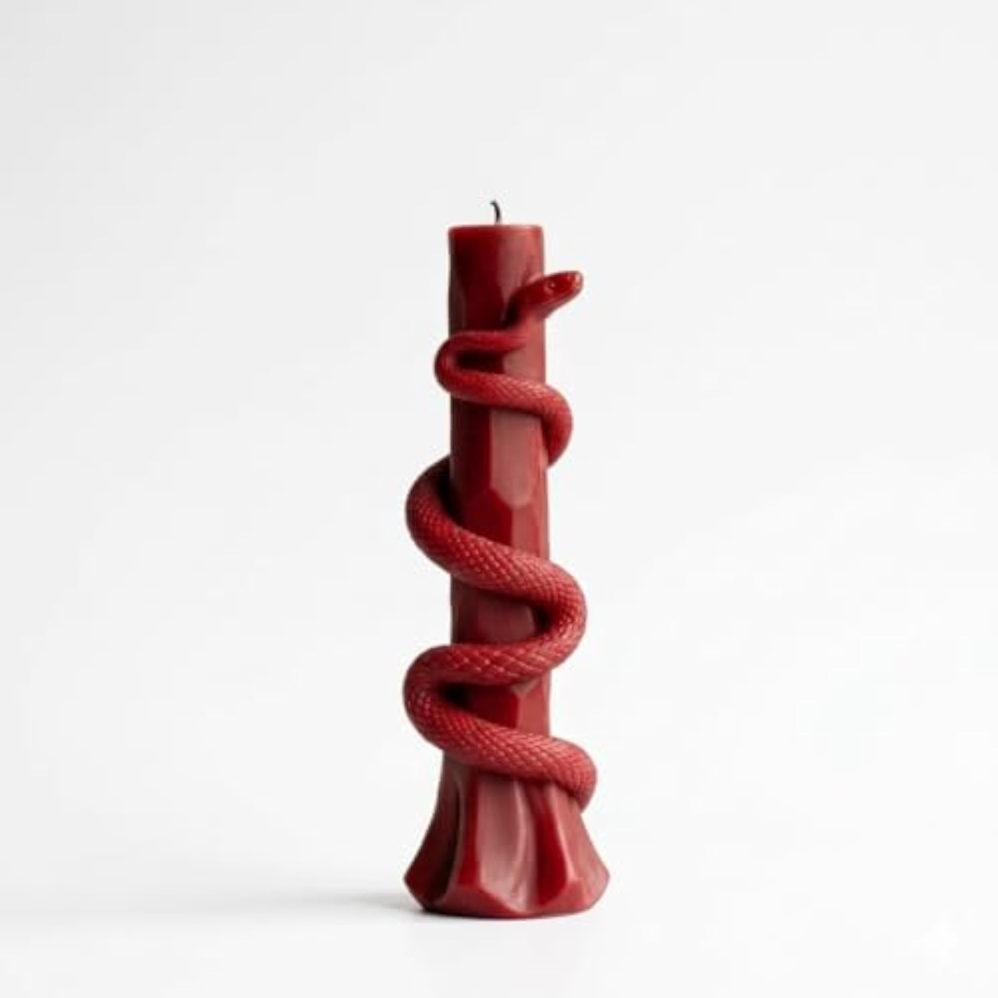 Gothic Aesthetic Serpent Pillar Candle for Home Decor