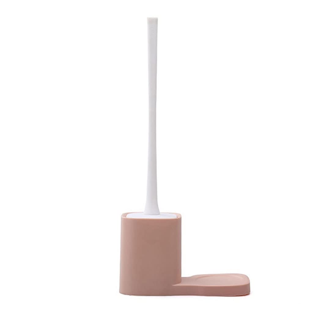 Escobilla Baño/Escobilla y Portaescobillas de Baño Escobillero de pared con mango largo, escobilla de baño de diseño Simple, juego de escobilla de baño for limpieza de esquinas muertas de baño Escobil