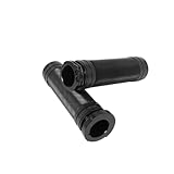 25mm 1' Schwarz CNC Motorrad Handgrips mit Touring Sportster Modellen kompatibel(Black)