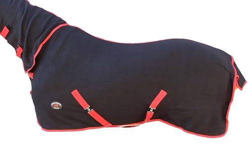 Image of 82 inch Horse Sheet Polar Soft Fleece Cooler Exercise Blanket Liner Contoured 4385N